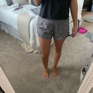 Grey Lululemon Hotty Hot Shorts Size 6